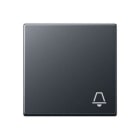 JUNG - Tecla simple con símbolo timbre antracita mate