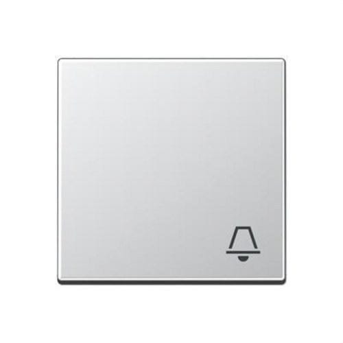 JUNG - Tecla simple símbolo campana interruptor pulsador A500 aluminio