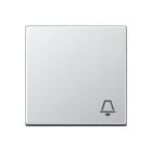 JUNG - Tecla simple símbolo campana interruptor pulsador A500 aluminio