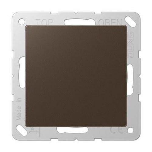 JUNG - Placa ciega para cortes perforación mokka