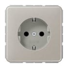JUNG - Base enchufe Schuko® conexión tornillo protección niño platino