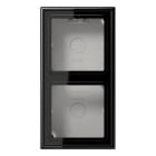 JUNG - Caja superfície doble 152x81x47mm negro
