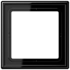 JUNG - Marco simple 81x81mm LS 990 duroplástico brillante negro para montaje horizontal o vertical