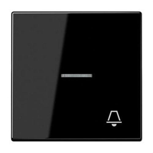 JUNG - Tecla con visor + símbolo timbre negro