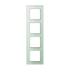 JUNG - Marco embellecedor blanco mate 4 elementos 84x297mm