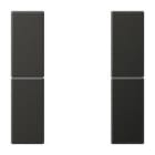 JUNG - Juego teclas F50 KNX 2 fases para Serie LS aluminio lacado