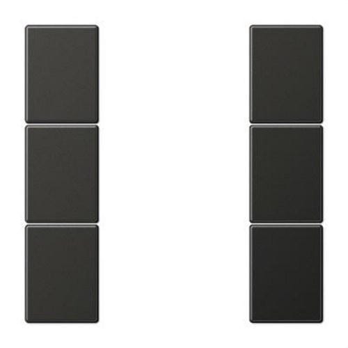 JUNG - Juego teclas F50 KNX 3 fases Serie LS aluminio lacado