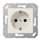 JUNG - Base Schuko® 50x50 protección niños marfil