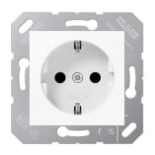 JUNG - Base Schuko® 50x50 protección niños blanco alpino