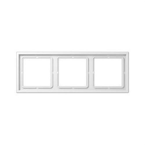 JUNG - Marco 3 elementos 81x223mm Serie LS ZERO termoplástico blanco alpino