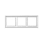 JUNG - Marco 3 elementos 81x223mm Serie LS ZERO termoplástico blanco alpino