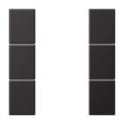 JUNG - Juego teclas F50 KNX 3 fases para Serie LS dark