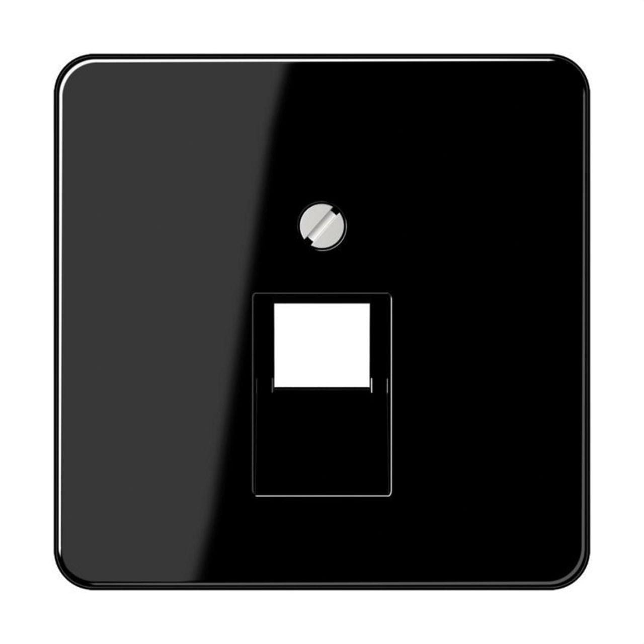 JUNG - Placa central para toma teléfono UAE 1x8P negro