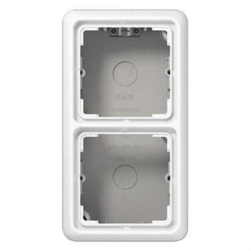 JUNG - Caja doble superfície 152x81x35mm blanco alpino