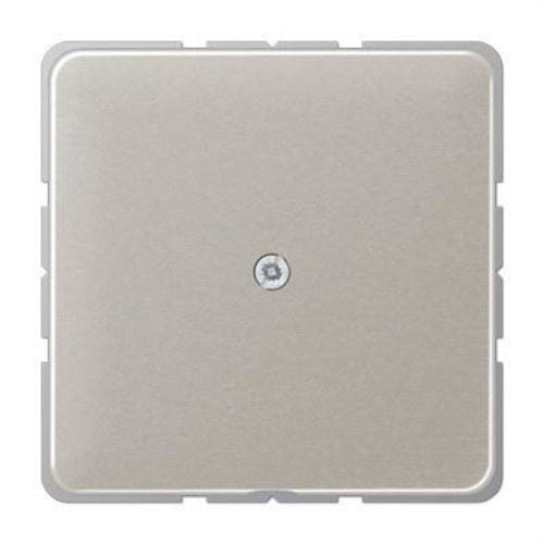 JUNG - Tapa con salida cable / caja conexión teléfono platino