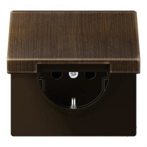 JUNG - Base enchufe tapa protección niños antik