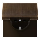 JUNG - Base enchufe tapa protección niños antik
