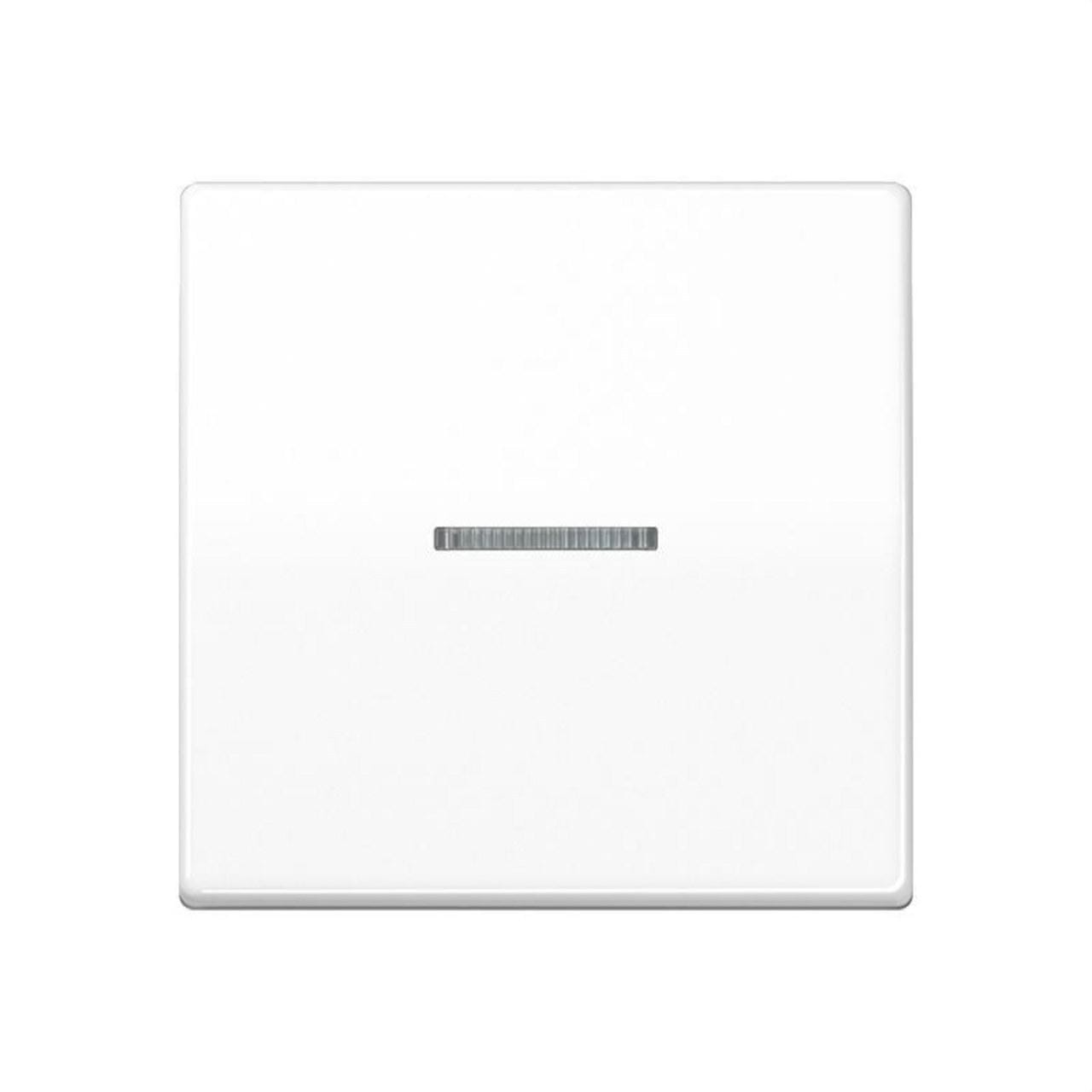 JUNG - Tecla con visor para mecanismo simple placa central blanco