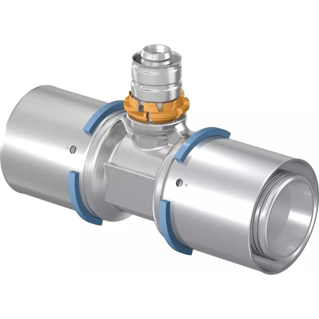 UPONOR - Te reducida 40x32x40 en latón Pert-Al-Pert