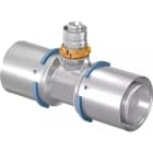 UPONOR - Te reducida 40x32x40 en latón Pert-Al-Pert