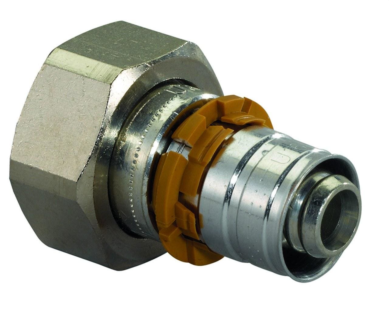 UPONOR - Racor móvil 20x3/4" en latón Pert-Al-Pert
