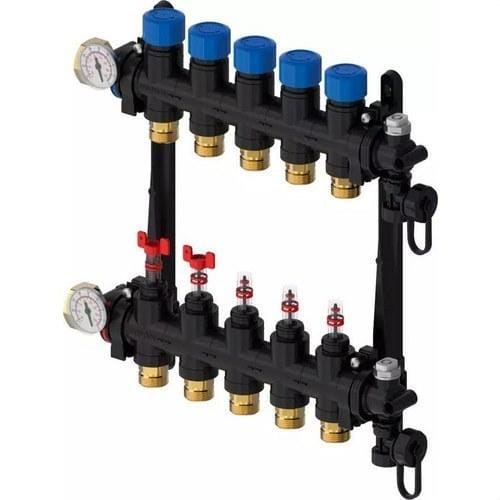 UPONOR - Colector macho 9xG3/4 Uponor Vario M con caudalímetro FM