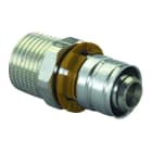 UPONOR - Racor fijo macho 20x3/4" en latón Pert-Al-Pert