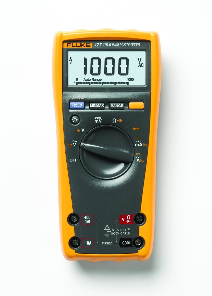 FLUKE - Multímetro digital TRMS; Vac/dc, A ac/dc, Ohm. Display retroiluminado