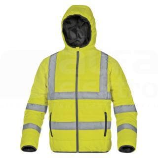 DELTA PLUS - Plumón alta visibilidad acolchado de poliéster Ripstop de dos capas laminadas talla S naranja fluo