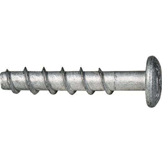 APOLO - TORNILLO DIRECTO A HORMIGÓN BTS B 6-40/5 CABEZA ALOMADA GRIS CINCADO ALUMINIO