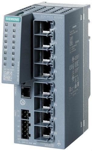 SIEMENS - CONM.IE GEST.SCALANCE XC208G 8 PTO.RJ45 10/100/1000,1 PTO.CONS.LED DIAGNÓSTICO