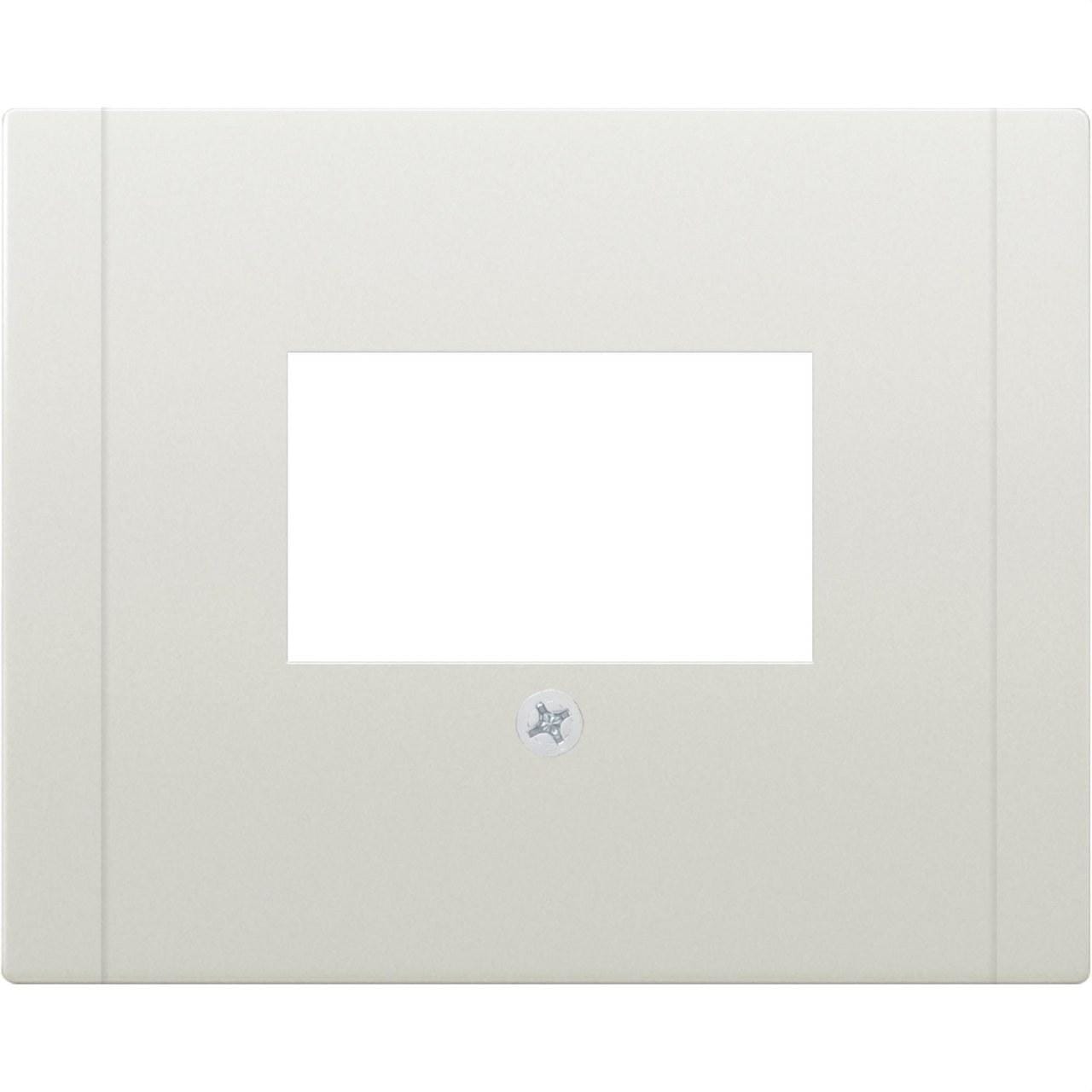 BJC - Tapa conector multimedia Mega en blanco satín