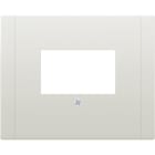 BJC - Tapa conector multimedia Mega en blanco satín
