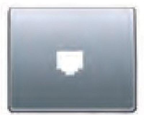 BJC - Tapa toma teléfono 8 vías RJ-45 serie Mega en bronce niebla