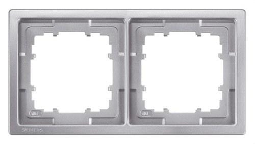 BJC - Marco doble Delta style 153x82mm en platino metalizado