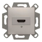 BJC - Conector HDMI serie Viva en plata luna