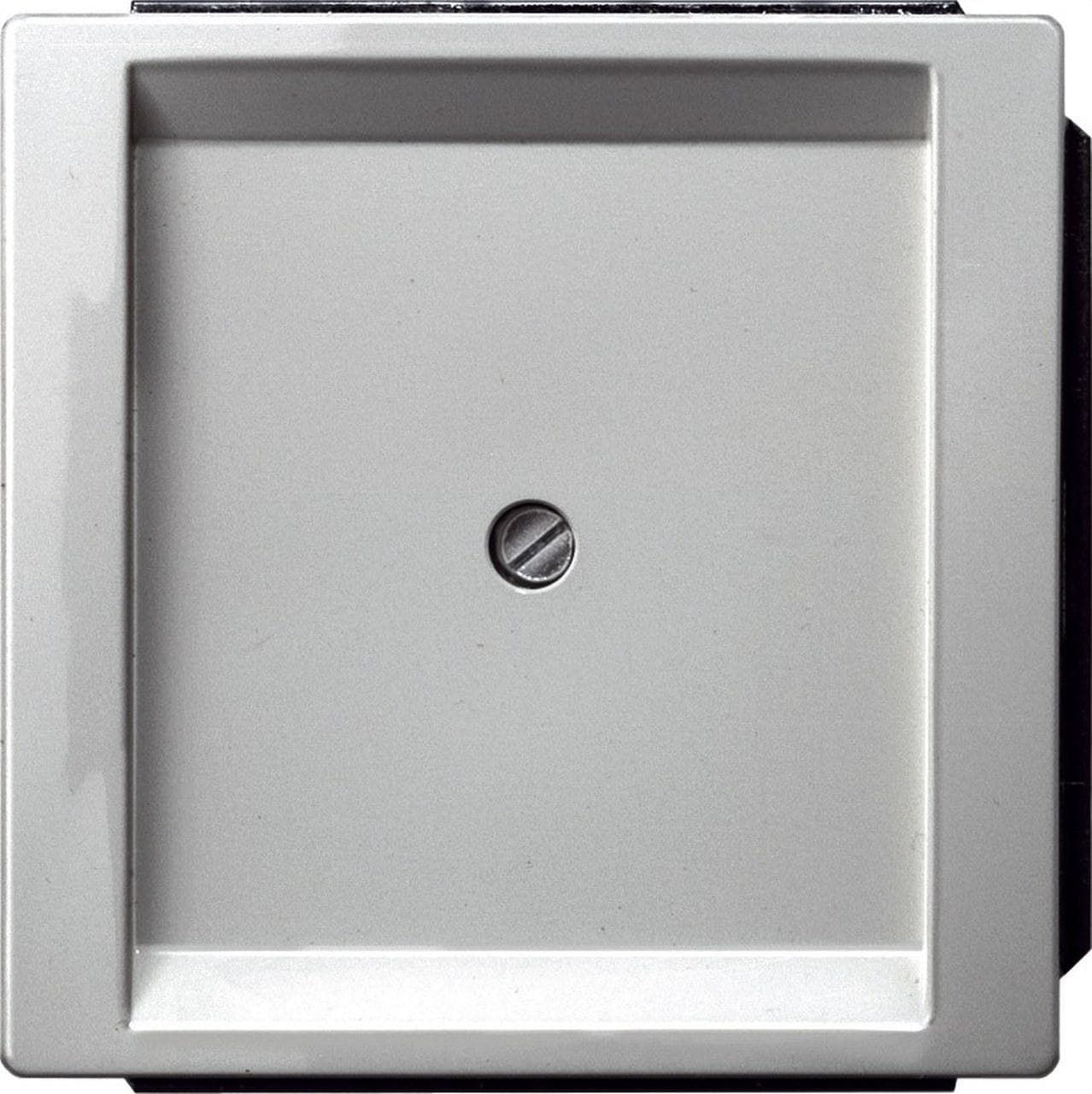 BJC - Placa ciega Delta style 68x68mm en platino metalizado