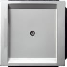 BJC - Placa ciega Delta style 68x68mm en platino metalizado