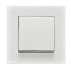 BJC - Tecla decorada en cromo Miro difusor en blanco polar