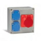 BJC - Caja 150x150 con 2 bases 2P+TT 3P+T 16A