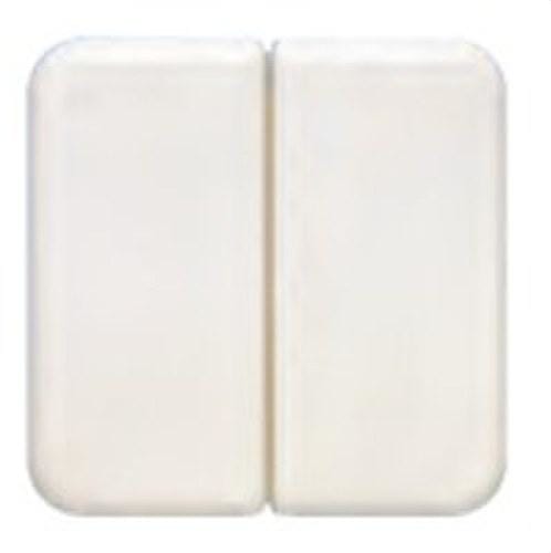 BJC - Tecla doble interruptor conmutador serie Ibiza en blanco