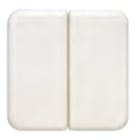 BJC - Tecla doble interruptor conmutador serie Ibiza en blanco