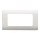 BJC - Placa con bastidor para 6 módulos estrechos o 3 anchos en beige