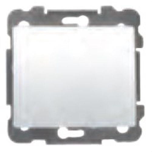BJC - Tapa ciega serie Iris en aluminio mercurio