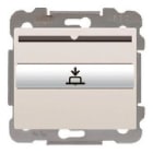 BJC - Interruptor / conmutador serie Iris para tarjeta con 1 microrruptor indicador luminoso en blanco