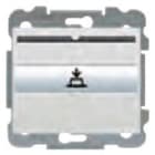 BJC - Interruptor / conmutador serie Iris para tarjeta con 1 microrruptor indicador luminoso en aluminio mercurio