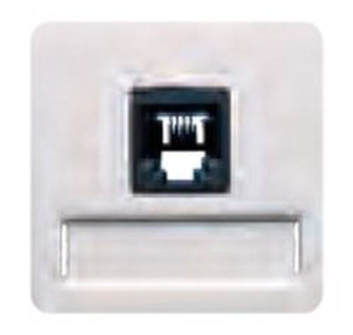 BJC - Toma conector H 8 vías RJ45 en caoba tapa ancha para placas bjc Sol de 1 elemento