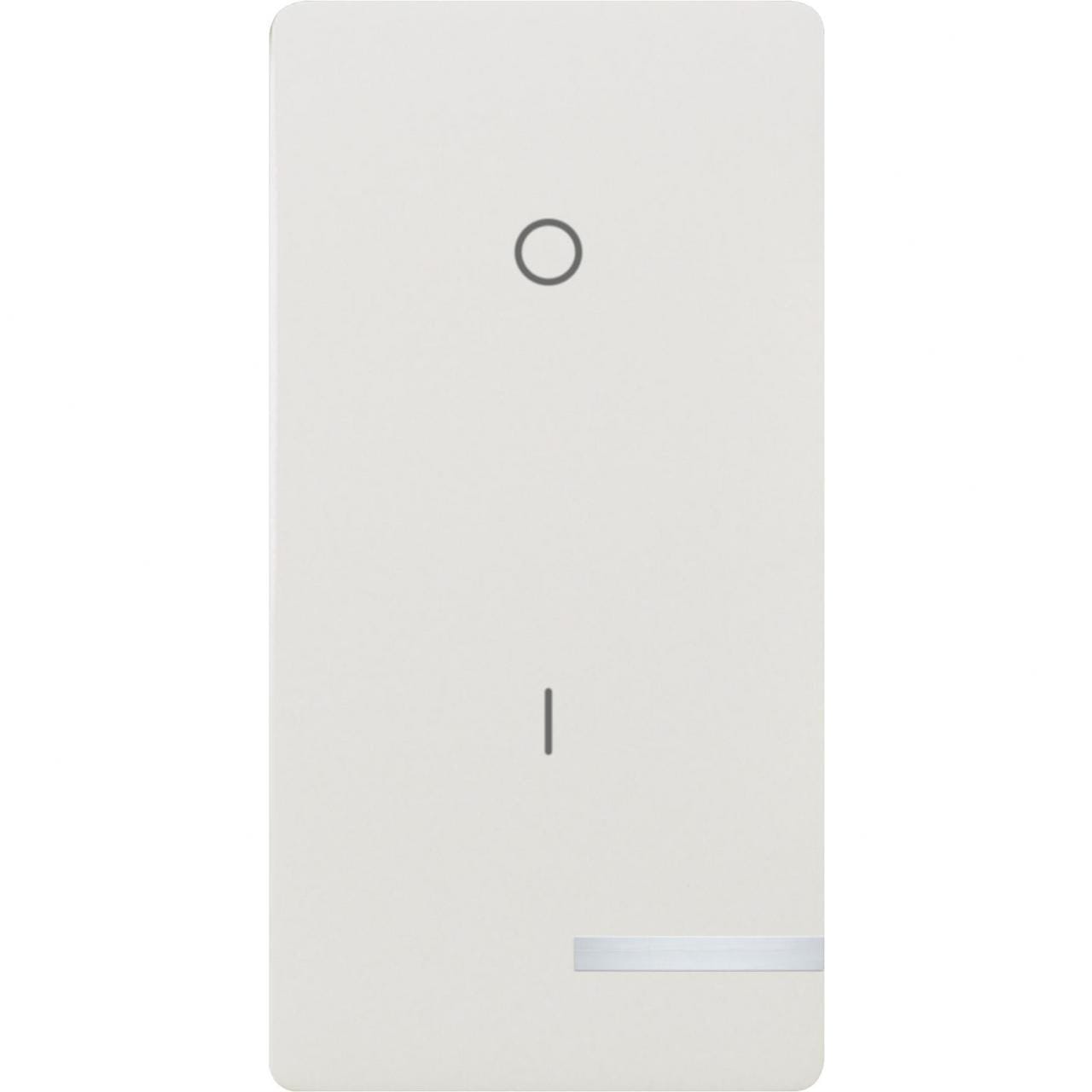 BJC - Tecla interruptor bipolar estrecha sin difusor Sol Teide en blanco