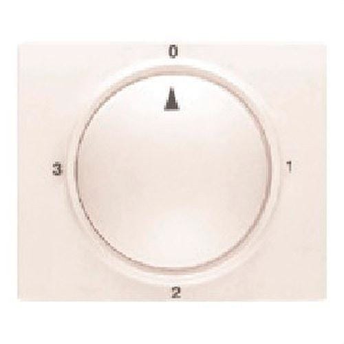 BJC - Tapa y botón conmutador rotativo serie Iris en blanco