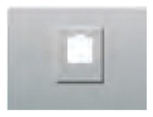 BJC - Tapa toma RJ11 y RJ45 serie Coral en plata luna